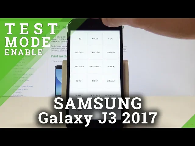 Video thumbnail for Test Codes SAMSUNG Galaxy J3 2017 - Hidden Test Menu / Hardware Test