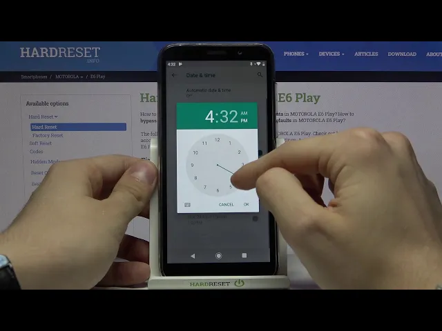 Video thumbnail for How to Change Date and Time in MOTOROLA E6 Play – Date and Time Configuration