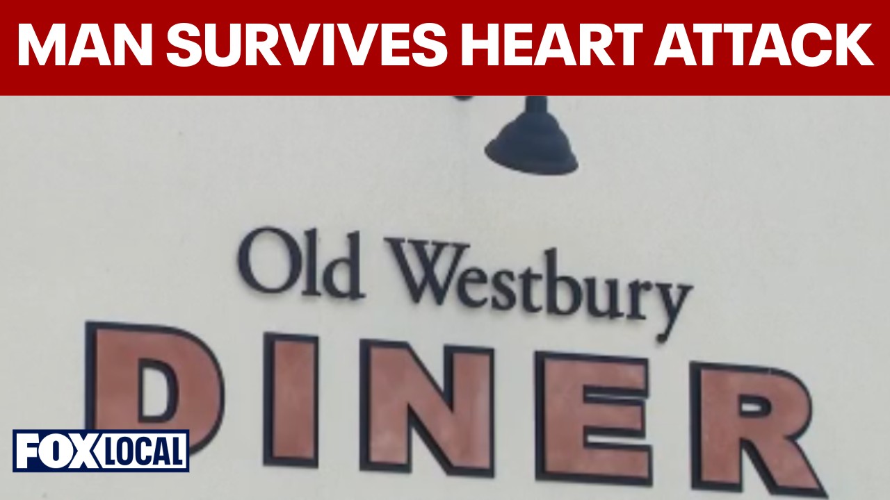 Video thumbnail for Long Island officers save man from heart attack at local diner