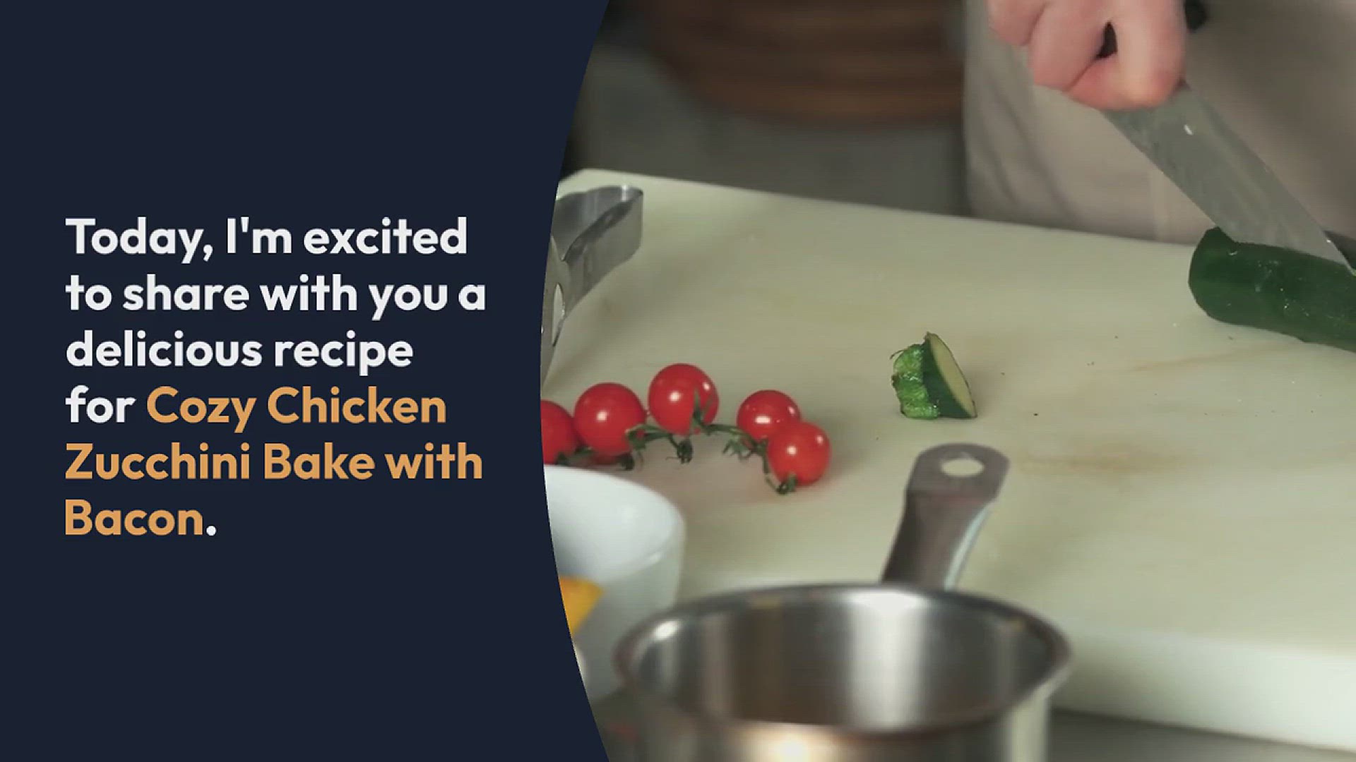 Video thumbnail for Cozy Chicken Zucchini Bake with Bacon Recipe