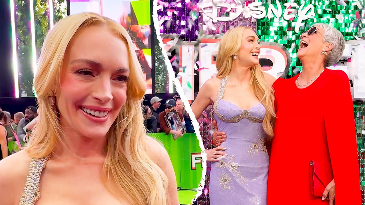 Video thumbnail for Lindsay Lohan gets a Gen Z education in rizz on Freakier Friday set