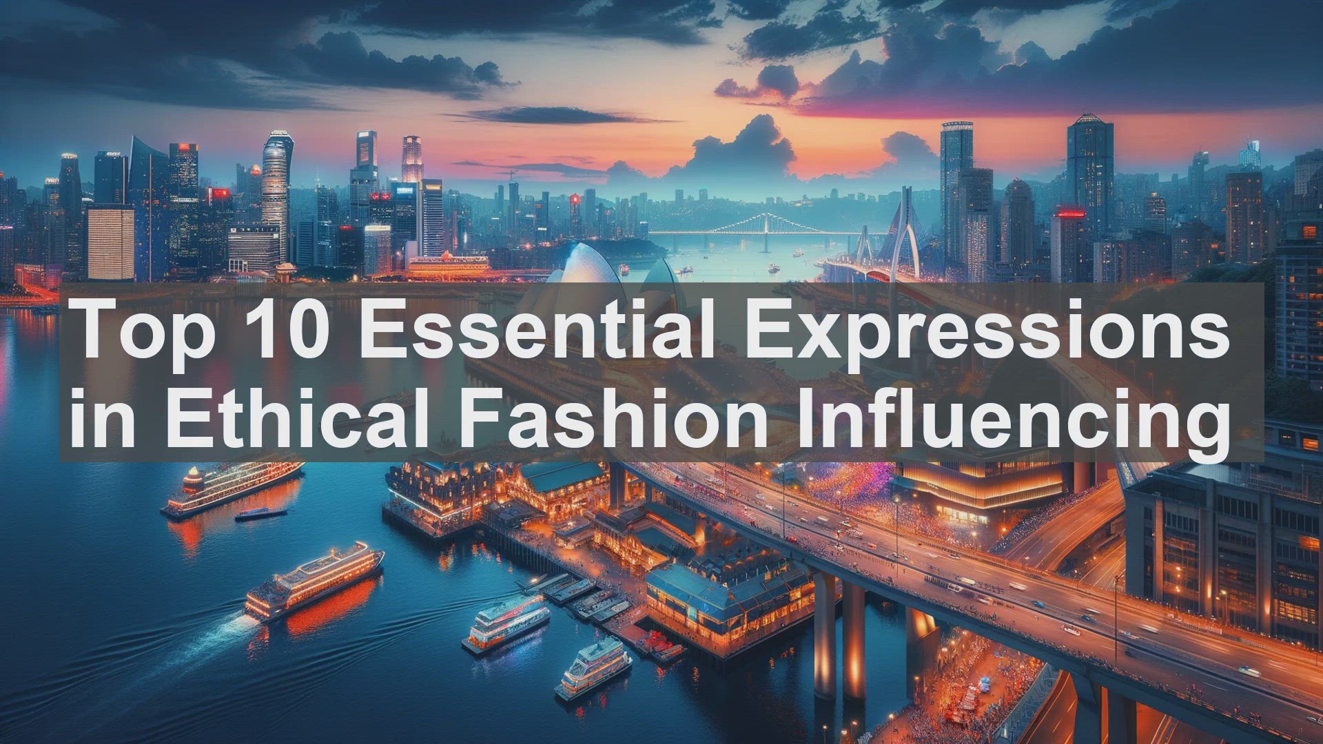 'Video thumbnail for Top 10 Essential Expressions in Ethical Fashion Influencing'