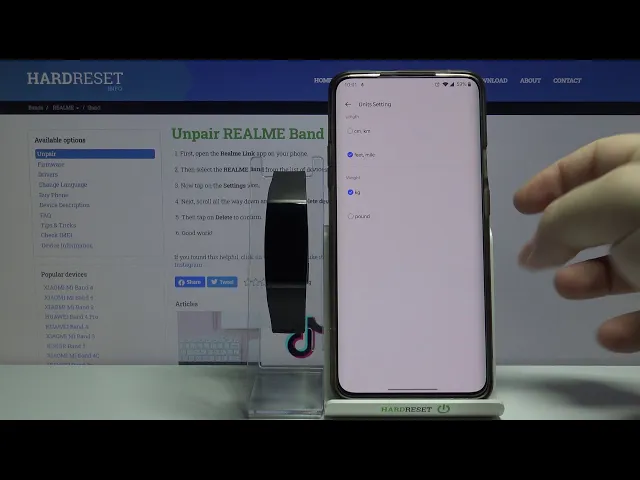 Video thumbnail for How to Change Units in REALME Band – Personalize Units