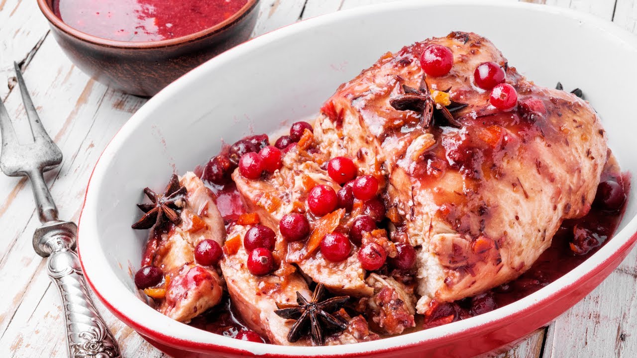 'Video thumbnail for Cranberry Chicken Recipe: video blog'