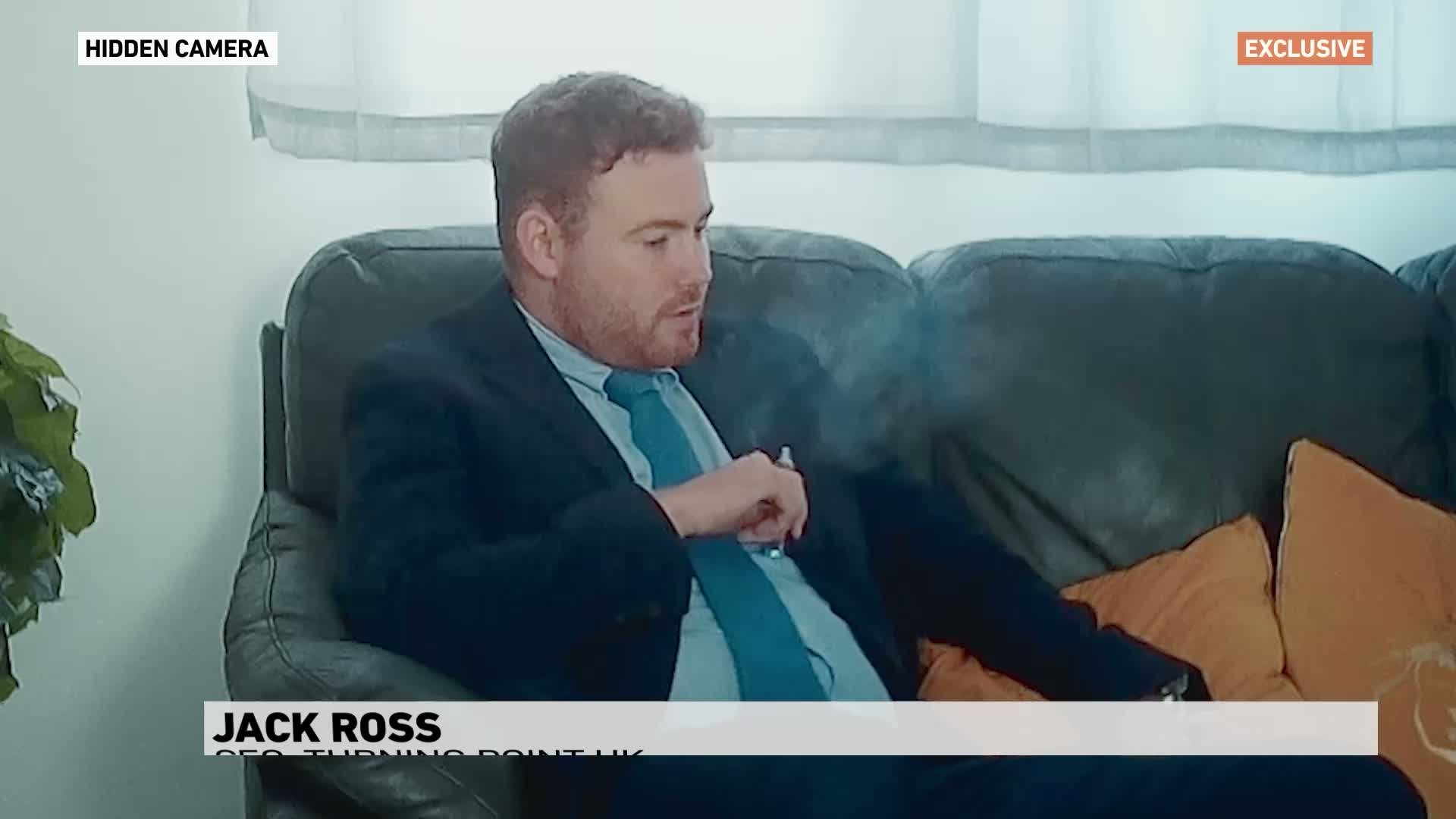 Video thumbnail for Turning Point UK's Jack Ross says his contacts can arrange physical attacks