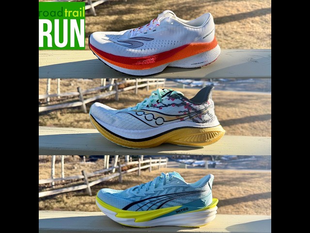 Video thumbnail for Speed Trainers Compared! Saucony Endorphin Speed 5, Puma Deviate Nitro 4, Skechers Aero Razor