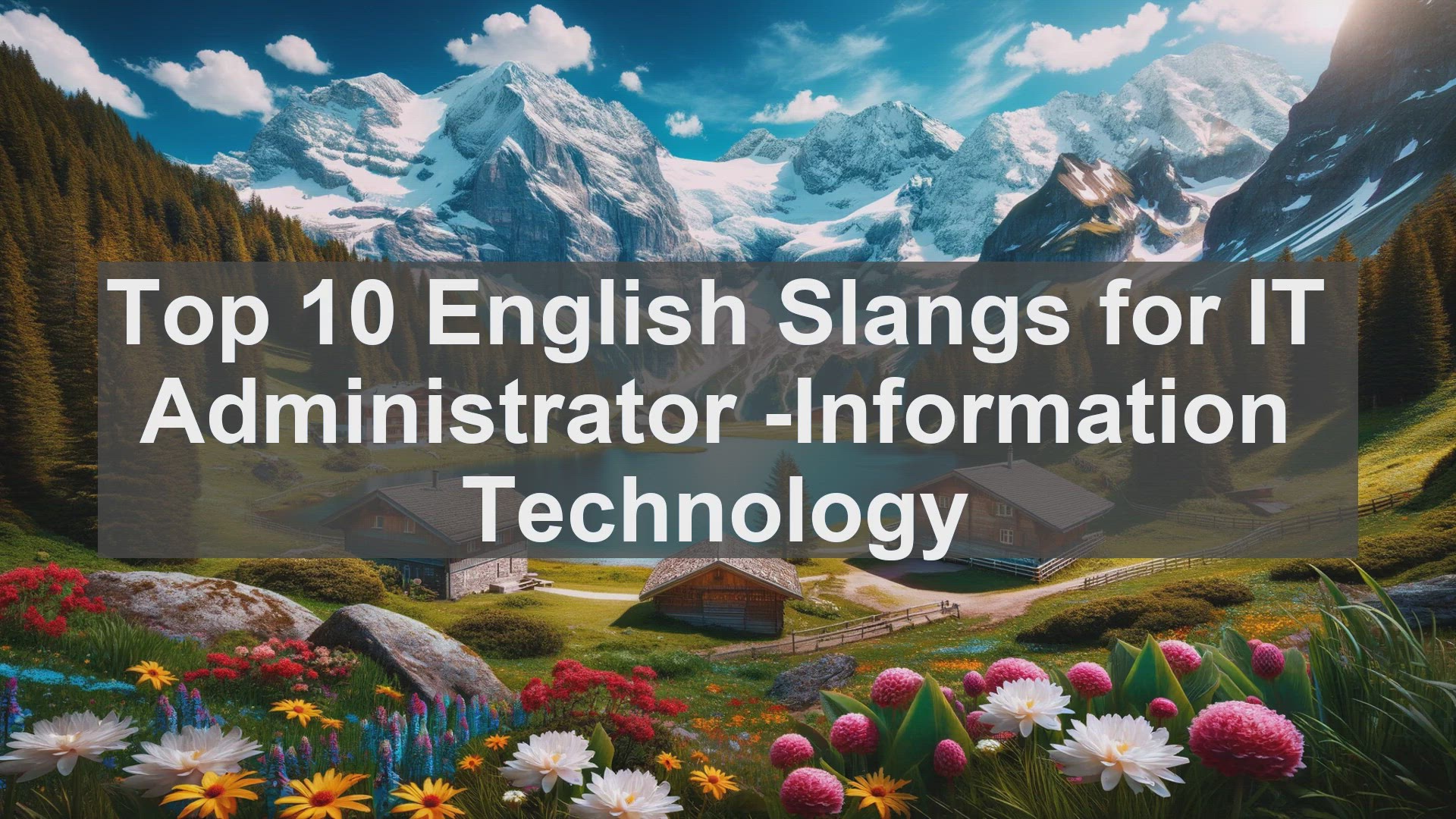 'Video thumbnail for Top 10 English Slangs for IT Administrator Information Technology'