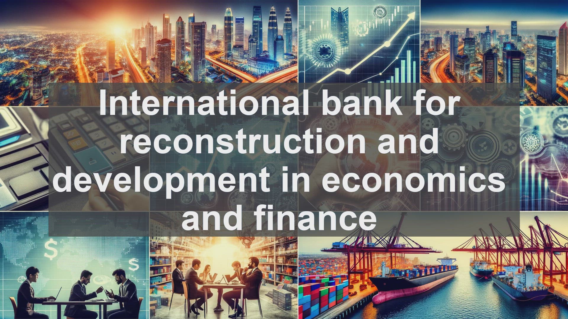 'Video thumbnail for International bank for reconstruction and development in economics and finance'