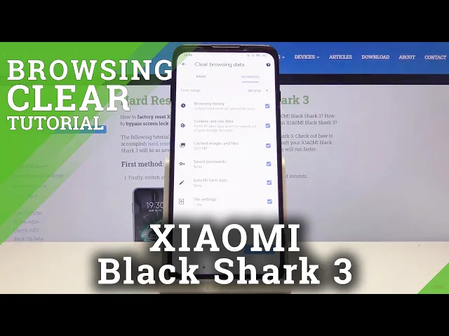 Video thumbnail for How to Clear Browsing Data in XIAOMI Black Shark 3 – Delete Browsing History