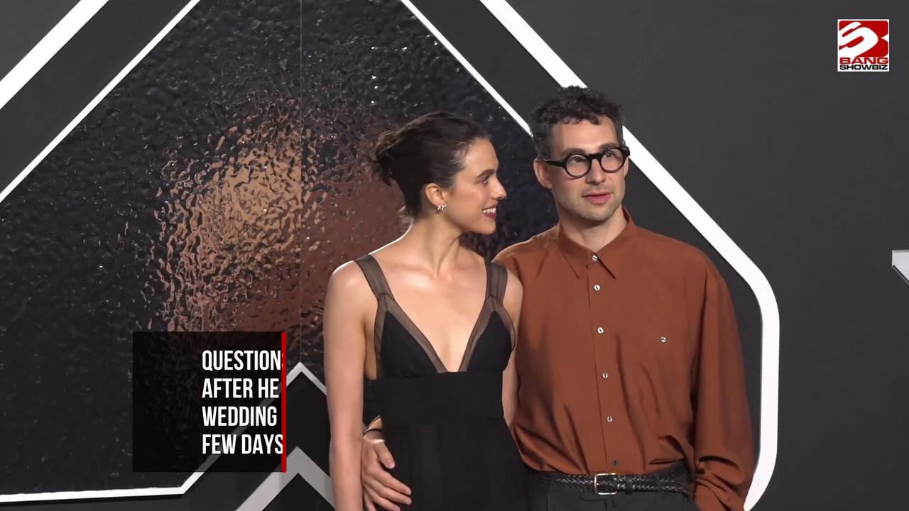 Video thumbnail for Jack Antonoff jokes about breaking up with Margaret Qualley
