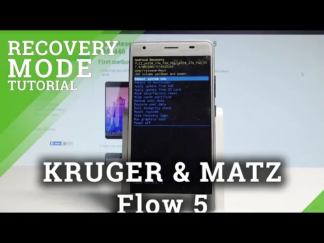 Video thumbnail for How to Enter Recovery Mode on KRUGER & MATZ Flow 5 - Exit Recovery System |HardReset.Info