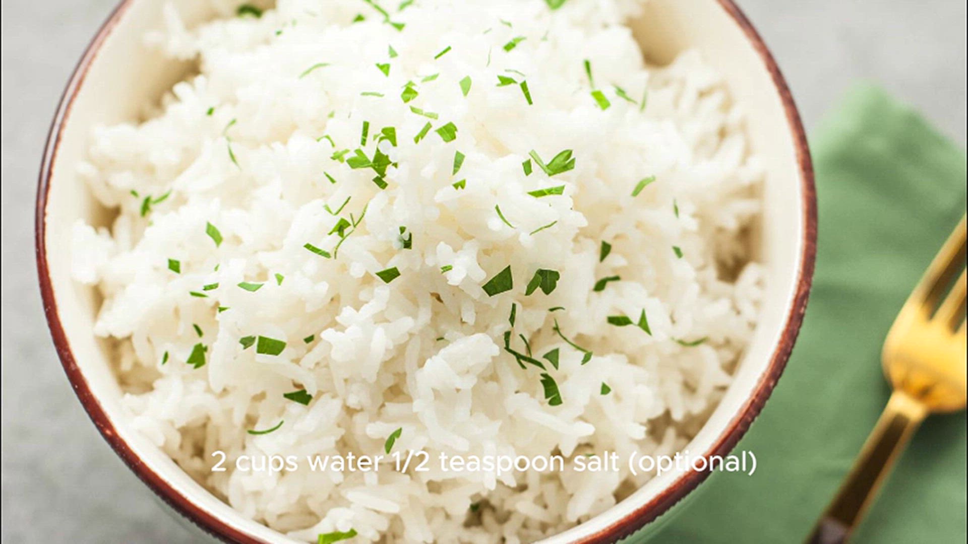 'Video thumbnail for White Rice Recipe'