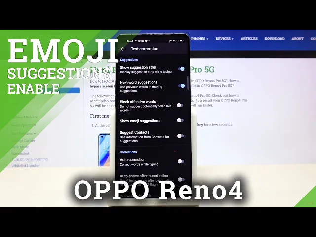 Video thumbnail for How to Show Emoji Suggestions in OPPO Reno 4 – Find Emoji Predictions