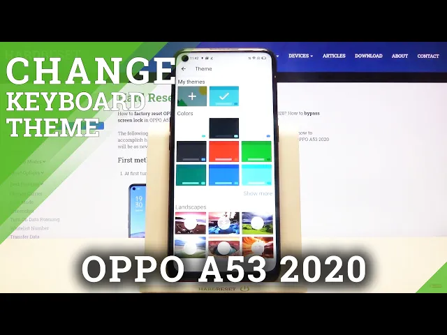 Video thumbnail for How to Change Keyboard Settings in OPPO A53 2020 - Customize Keyboard Theme