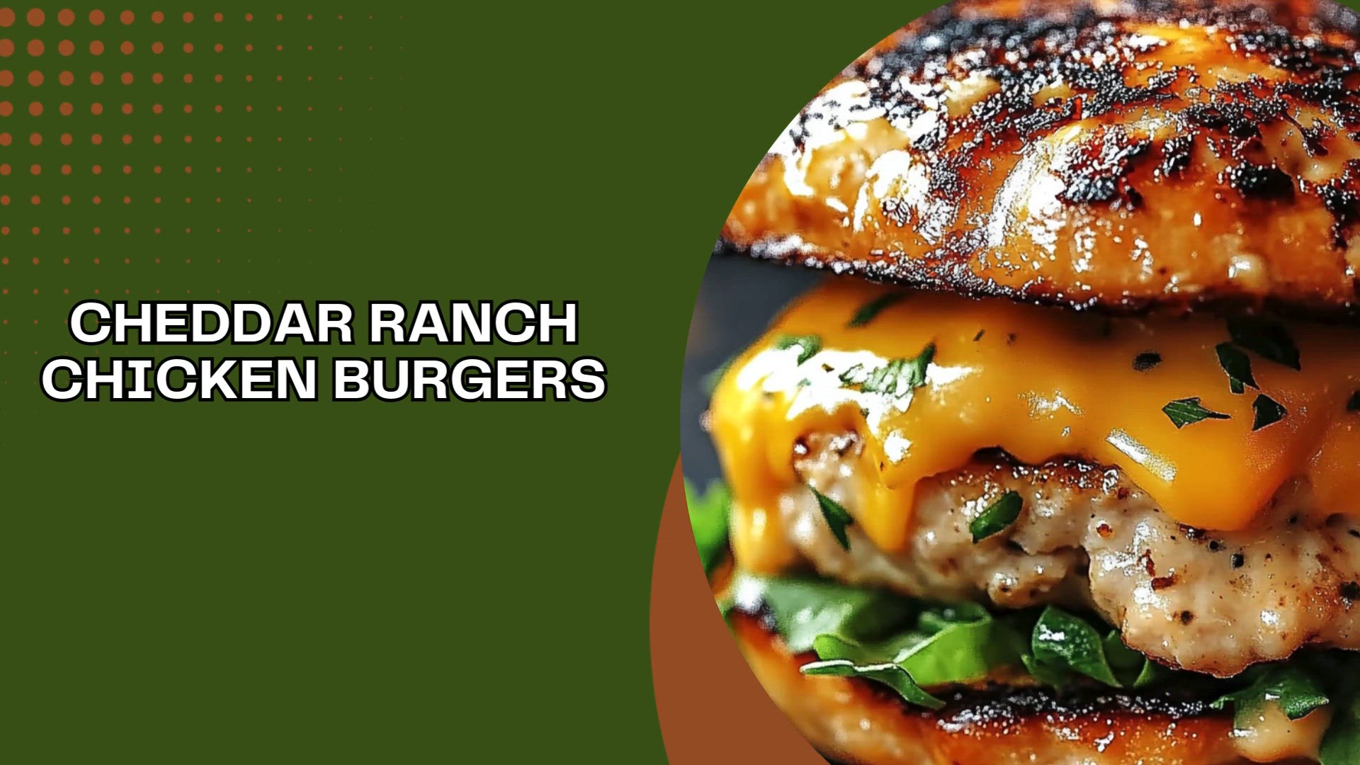 Video thumbnail for Cheddar Ranch Chicken Burgers