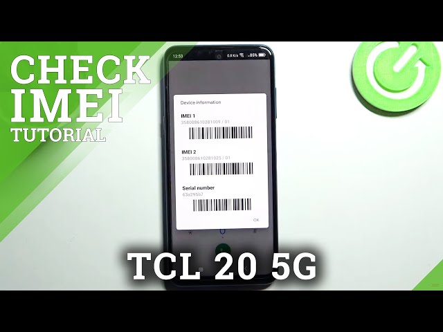 Video thumbnail for How to Find IMEI and Serial Number in TCL 20 5G – Locate SN and IMEI