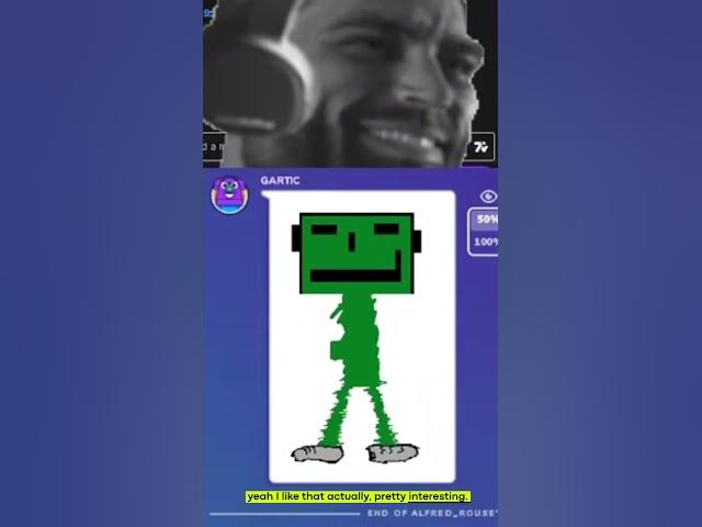 Video thumbnail for robot with jitter glitched legs #gartic #shorts