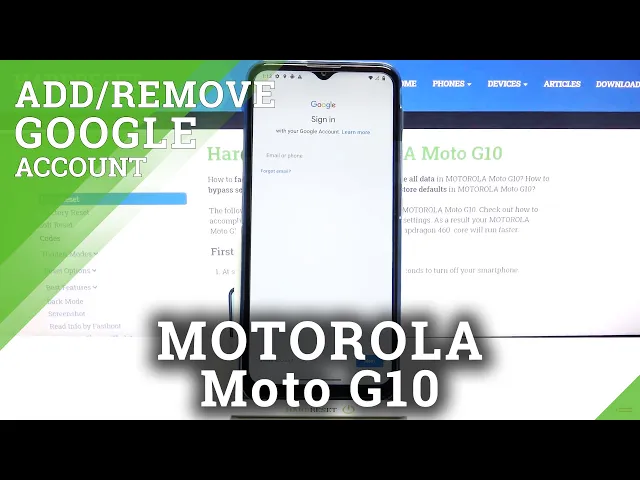 Video thumbnail for How to Manage Google Account in MOTOROLA Moto G10 – Remove / Add Google Account