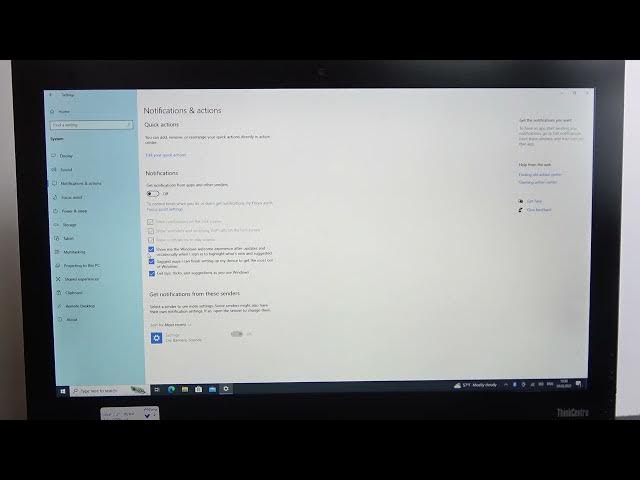 Video thumbnail for How To Manage Notifications In LENOVO AIO M900Z