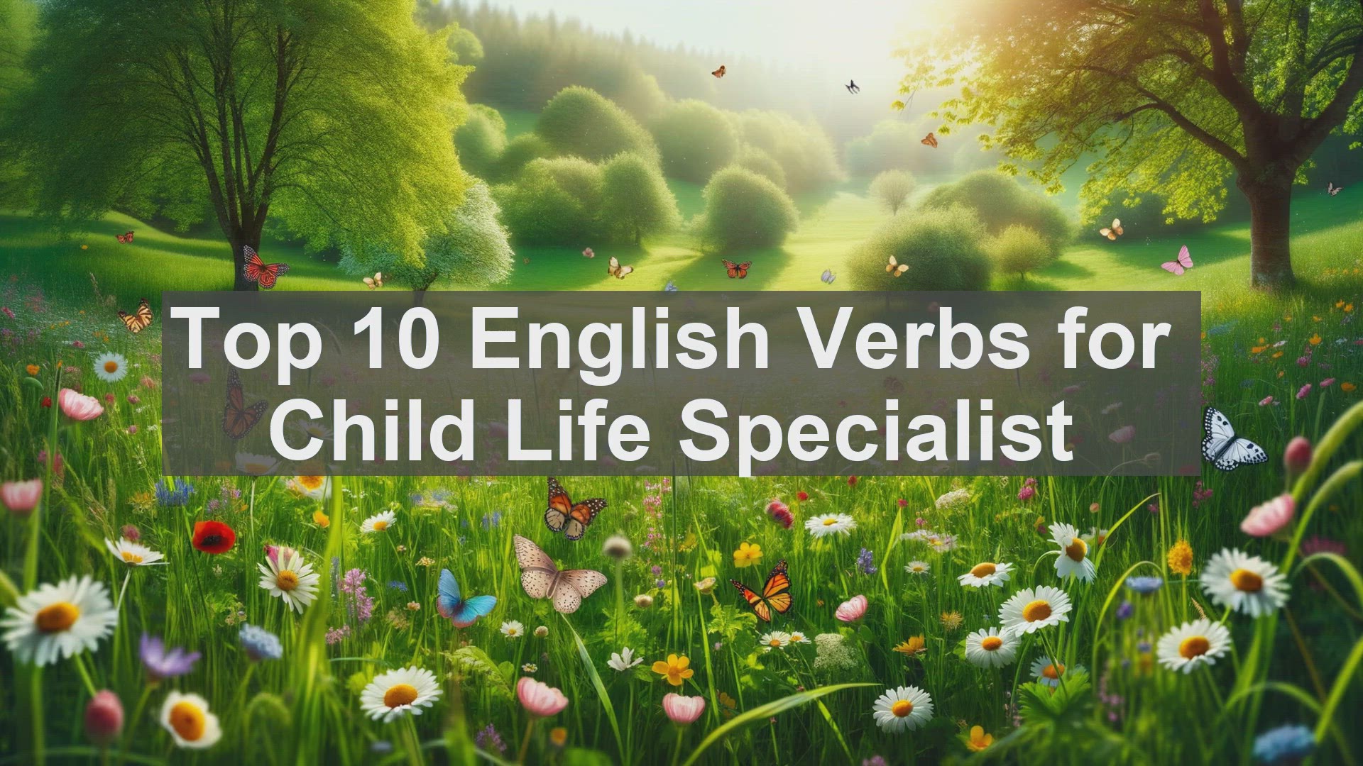 'Video thumbnail for Top 10 English Verbs for Child Life Specialist'