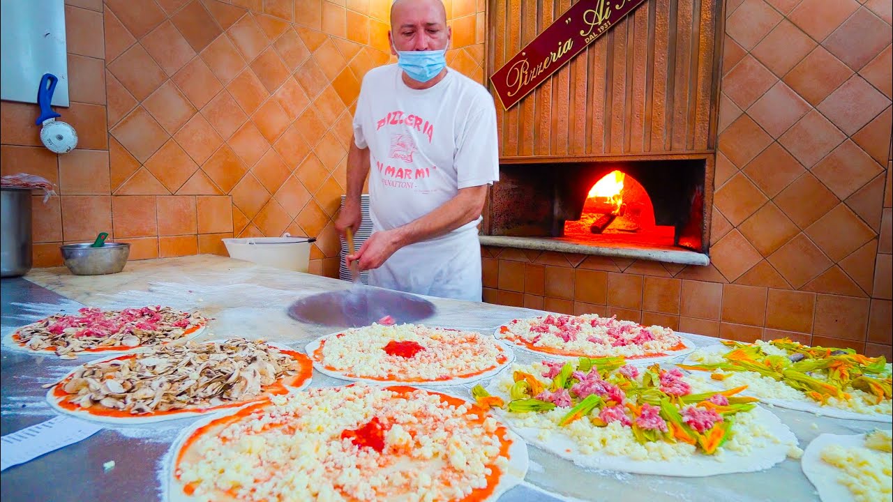 Video thumbnail for Street Food in Italy ROME'S #1 PIZZA at Ai Marmi + ITALIAN STREET FOOD in Roma!