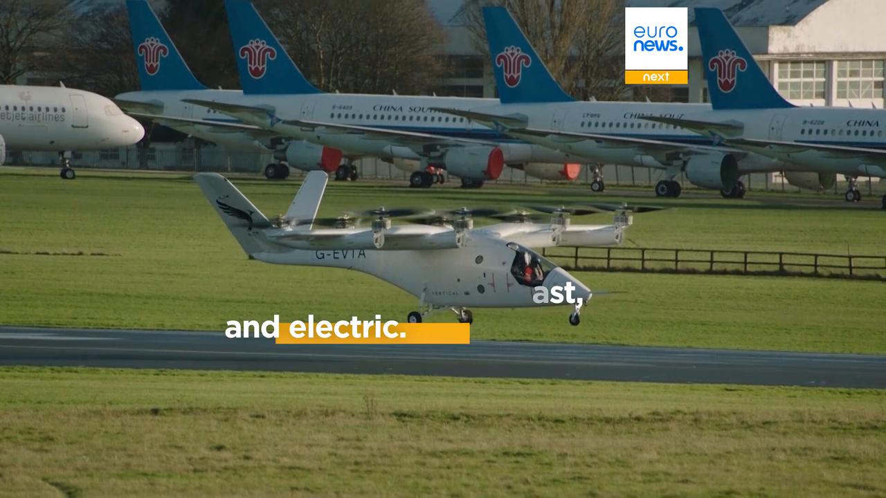 Video thumbnail for Can electric air taxis really ease city gridlock? Vertical Aerospace reveals latest flying taxi