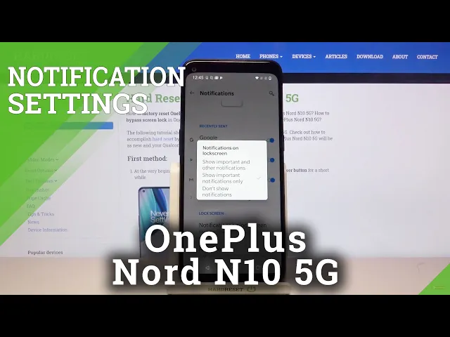 Video thumbnail for How to Personalize Notification on OnePlus Nord N10 5G – Customize Notifications