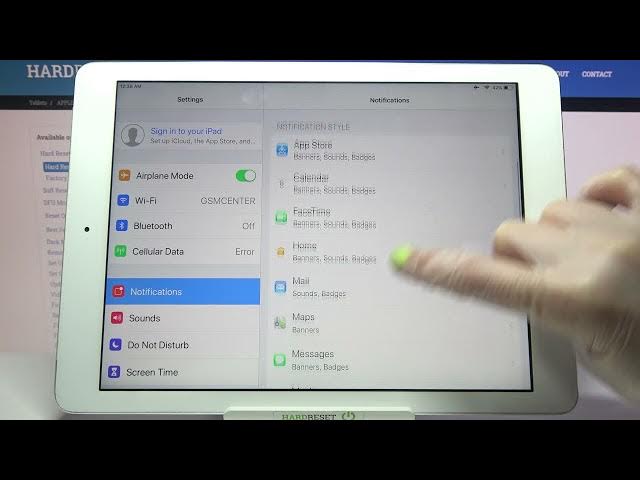 Video thumbnail for How to Turn On/Off App Notifications on IPAD AIR – Notification Settings