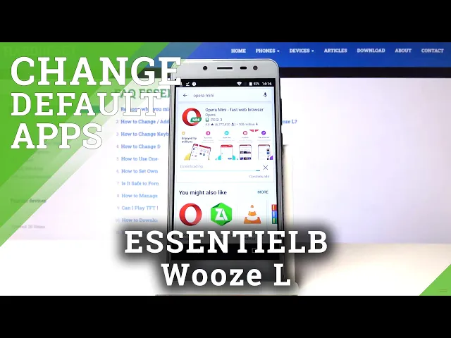 Video thumbnail for Open Apps Settings & Change Default Apps List - ESSENTIELB Wooze L