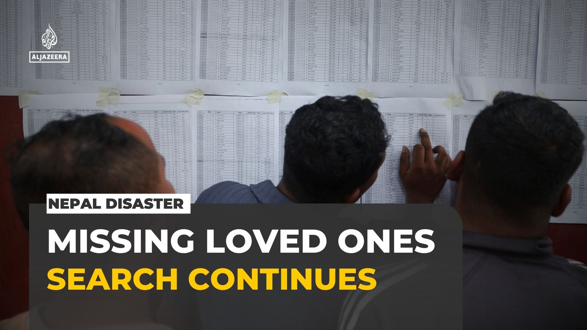 Video thumbnail for Nepal disaster: Families await news of missing relatives