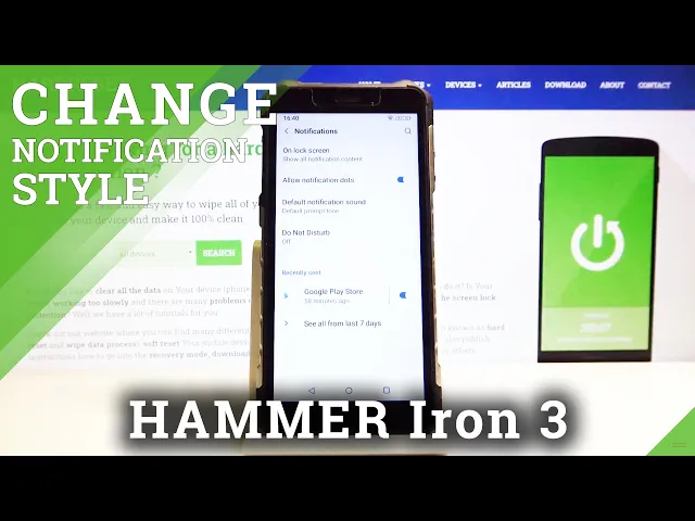 Video thumbnail for How to Customize Notification Settings in myPhone Hammer Iron 3 – Personalize Notifications