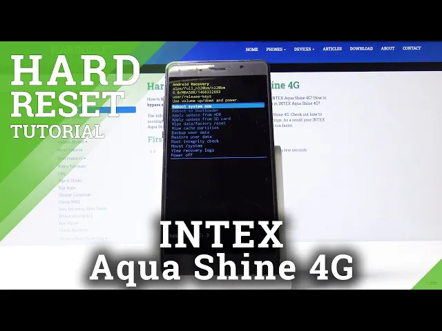 Video thumbnail for Hard Reset INTEX Aqua Shine 4G – Wipe Data by Recovery Mode