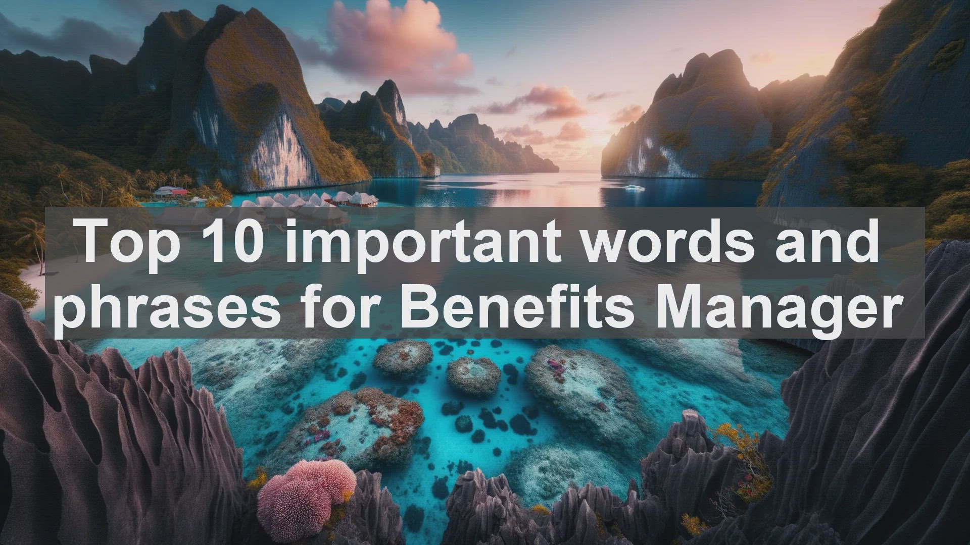 'Video thumbnail for Top 10 important words and phrases for Benefits Manager'