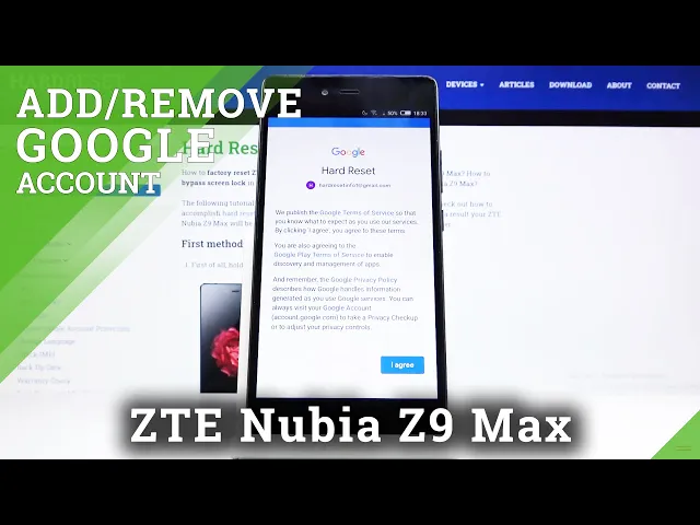 Video thumbnail for How to Add / Remove Google Account in ZTE NUBIA Z9 Max – Manage Google Account
