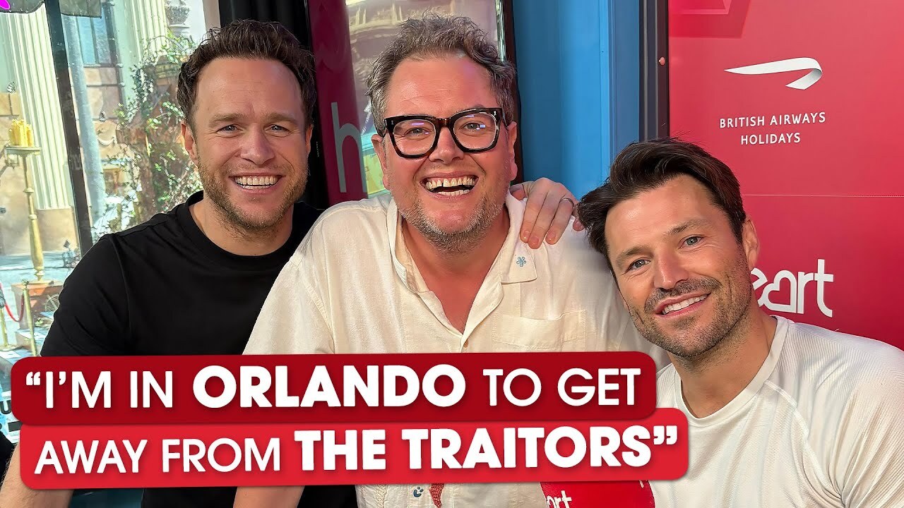 Video thumbnail for Alan Carr 'escapes' UK after Traitors drama! Mark Wright and Olly Murs interview comedy legend