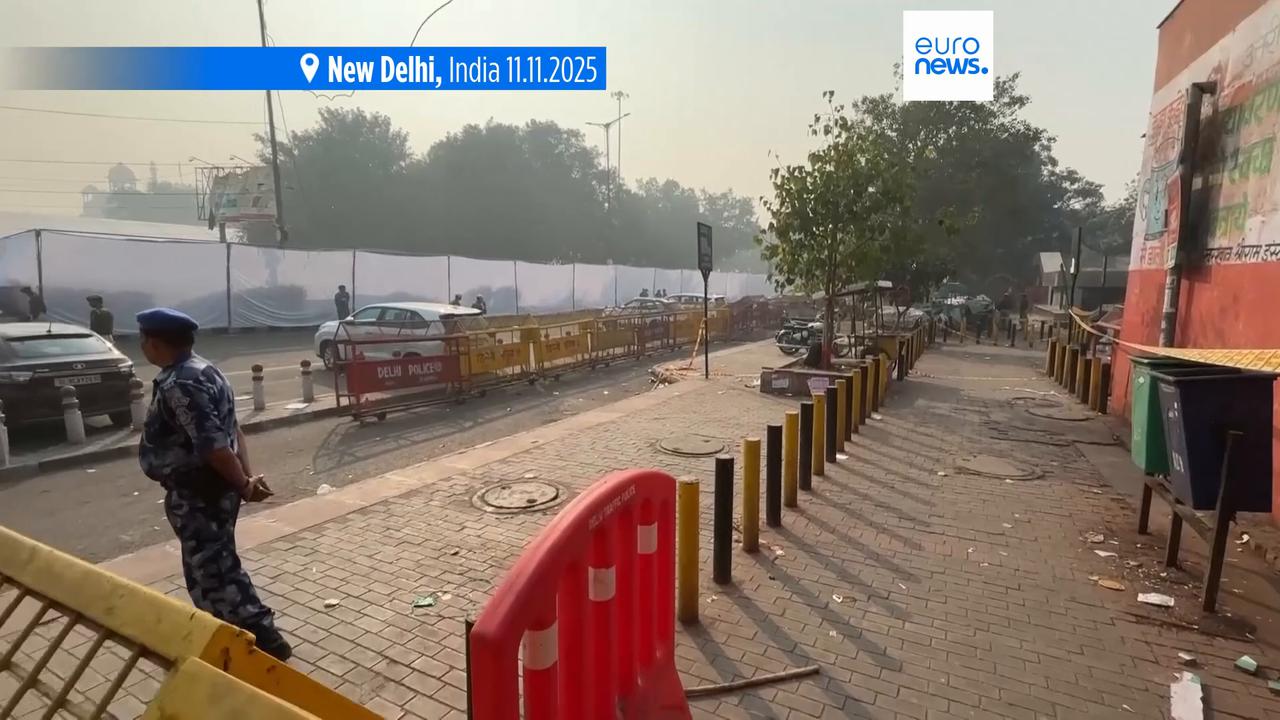 'Video thumbnail for Deadly car explosion in New Delhi being investigated under anti-terrorism law'