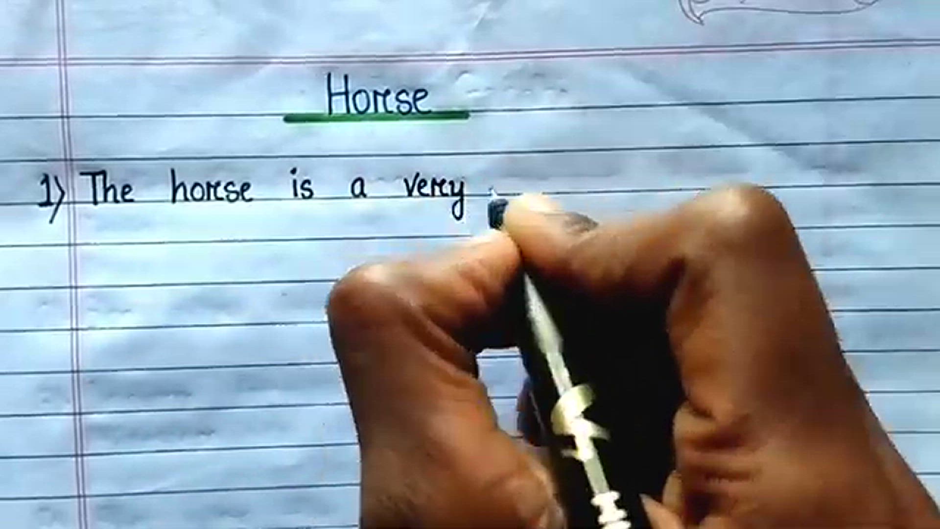 Video thumbnail for 10 Lines on Horse in English ⬆︎