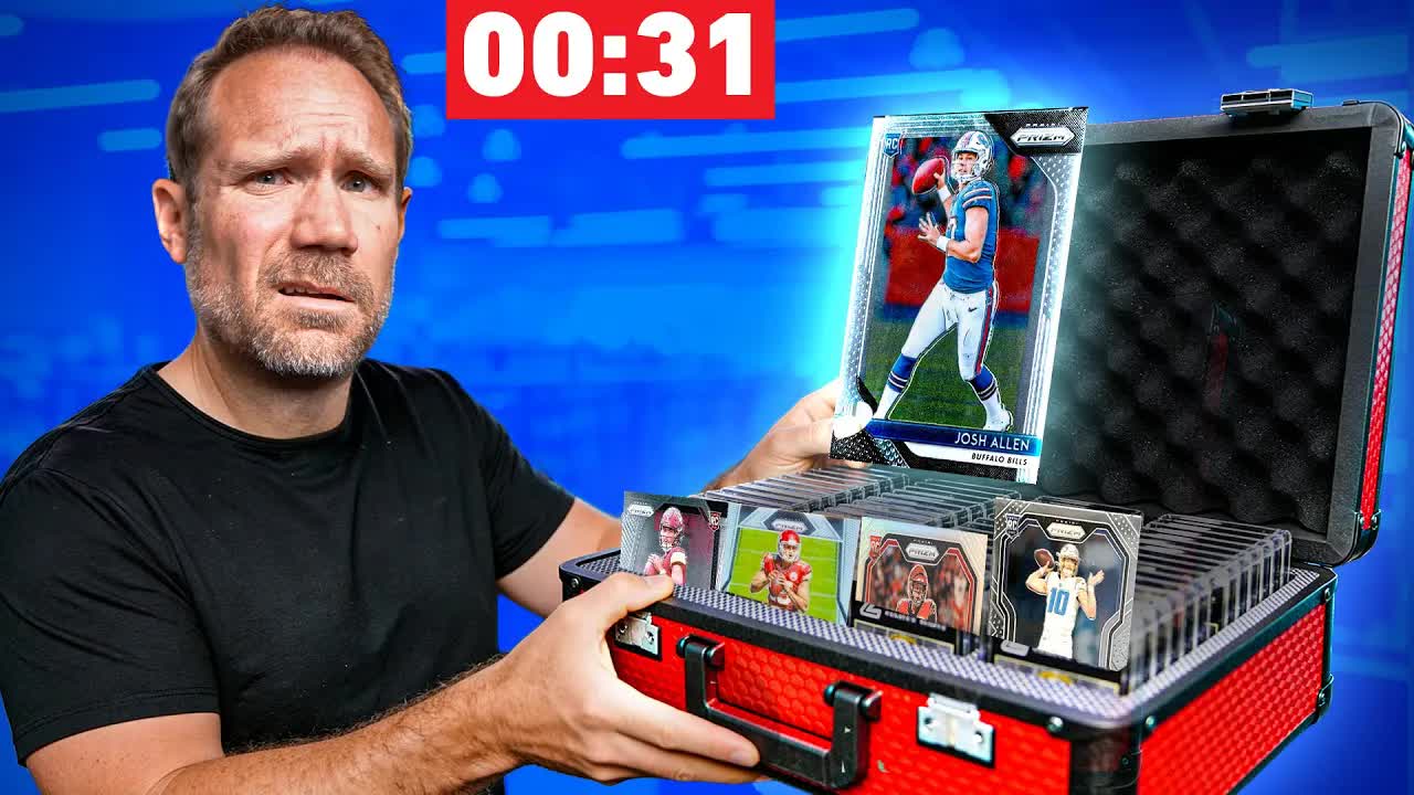 Video thumbnail for Sports Card Investor: Rookie Card Challenge - Can He Find Them All?