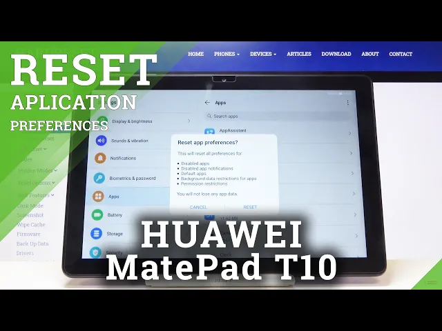 Video thumbnail for How to Reset App Preferences in HUAWEI MatePad T10 – Restore App Settings
