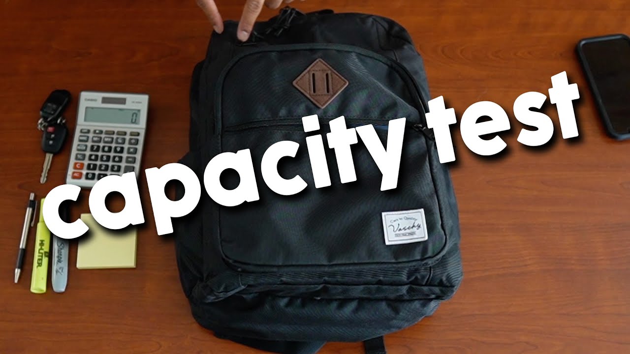 Video thumbnail for How Much Stuff Fits In This Vanchy Backpack