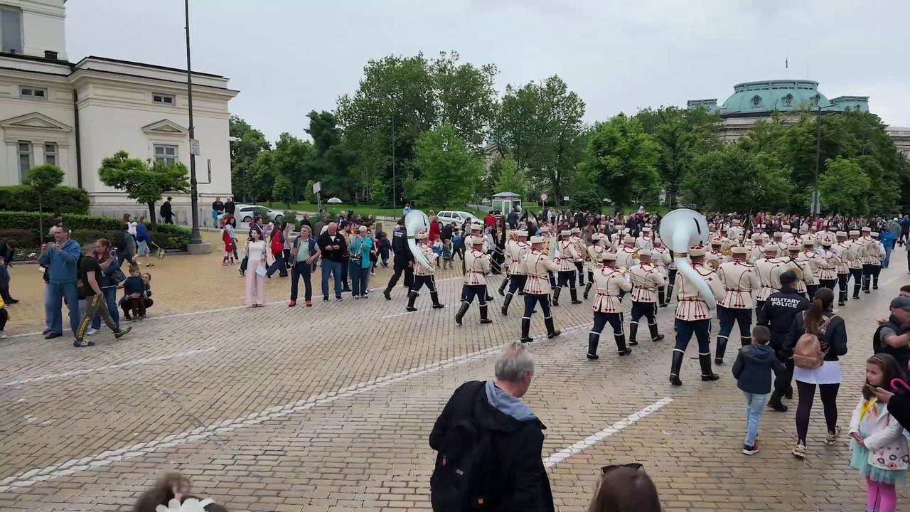 Video thumbnail for Bulgaria: Day of Holy Brothers Cyril and Methodius in Sofia, Bulgaria.