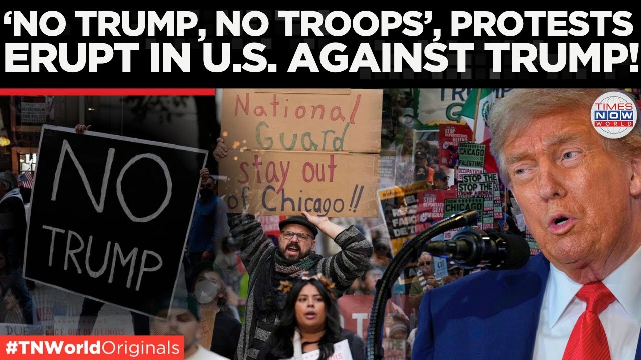 Video thumbnail for Protests Erupt in America Against Trump’s Federal Takeover, Chicago & DC on Streets!