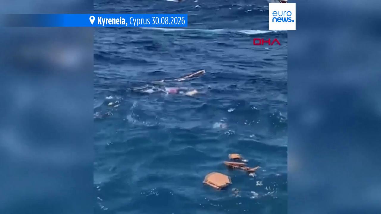 Video thumbnail for Seven dead after passenger ship carrying 267 people sinks off coast of northern Cyprus