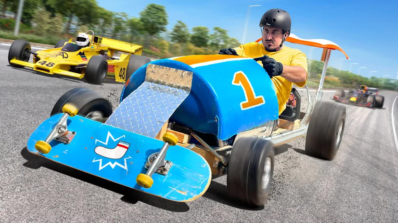 Video thumbnail for jake carlini: building a race car from trash! diy go-kart project