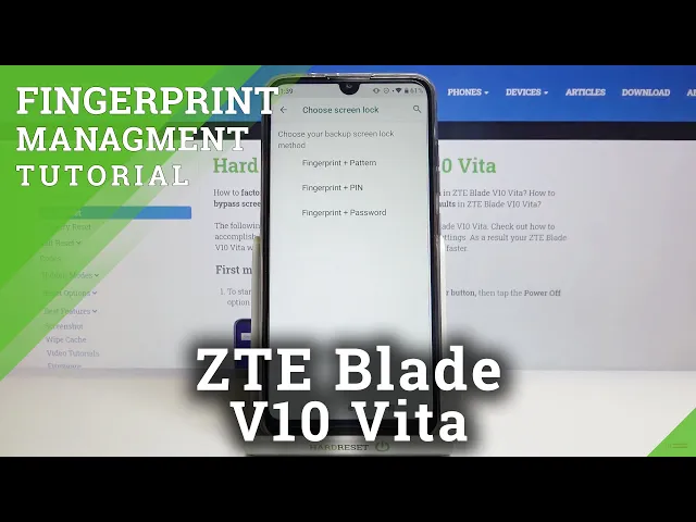 Video thumbnail for How to Add Fingerprint in ZTE Blade V10 Vita – Add Fingerprint Screen Lock