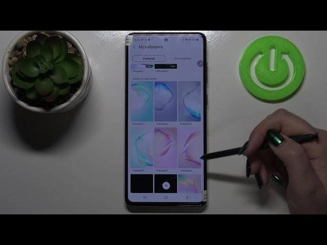 Video thumbnail for How to Change Wallpaper in SAMSUNG Galaxy Note 10 Lite  – Find Wallpaper Options