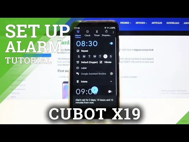 Video thumbnail for Personalize & Change Alarm Clock - CUBOT X19