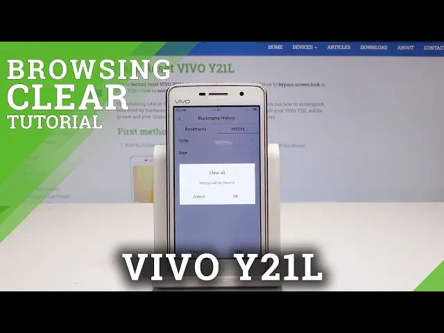 Video thumbnail for How to Clear Browser Data in VIVO Y21L - Erase History & Cookies