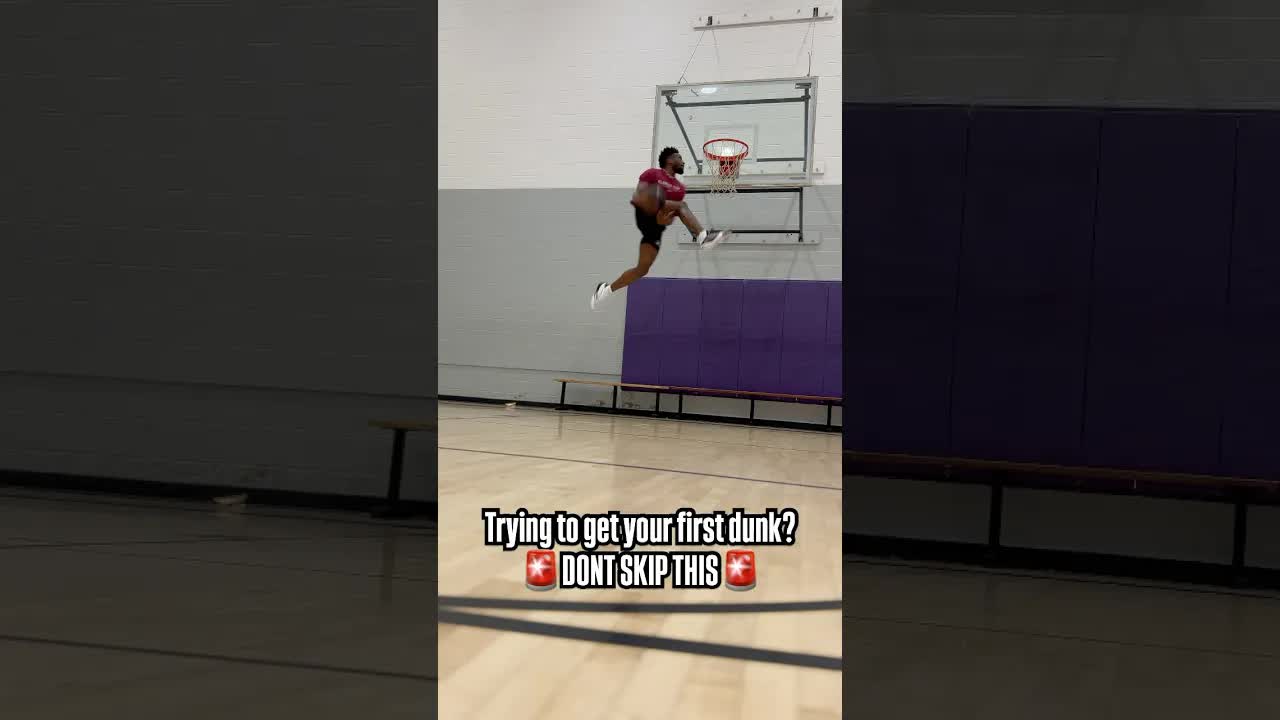 Video thumbnail for If your wanting to get your first dunk this video is for you - From Pro Dunker #basketballtraining