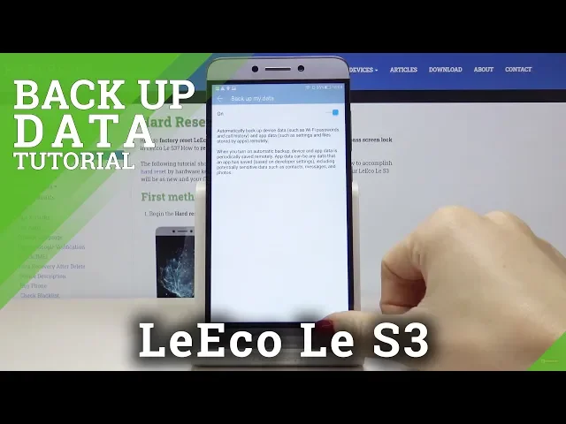 Video thumbnail for How to Turn On Google Backup on LeEco Le S3 - Enable Backup Option